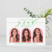 CARTE D'INVITATION GRADUATION ARC MINIMALISTE SIMP (Debout devant)