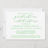 CARTE D'INVITATION GRADUATION ARC MINIMALISTE SIMP (Dos)