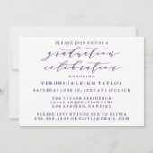 CARTE D'INVITATION GRADUATION ARC MINIMALISTE SIMP (Dos)