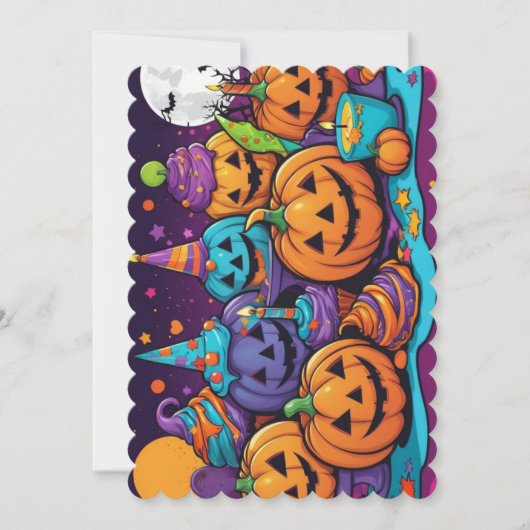 Carte d'invitation Halloween (Devant)