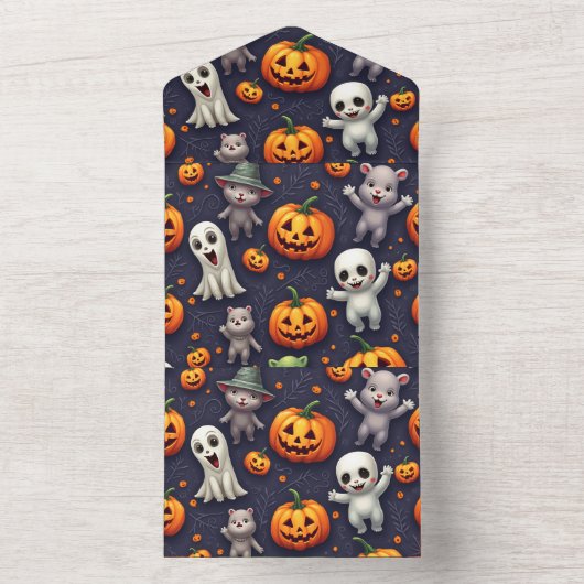 Carte d'invitation Halloween (À l'intérieur)