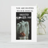 Carte d'invitation Halloween (Debout devant)