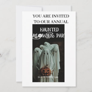 Carte d'invitation Halloween