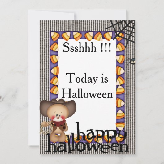 Carte d'invitation Halloween 2 (Devant)