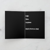 Carte d'invitation Halloween, 5" x 7" pliée (Intérieur)