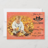 Carte d'invitation Halloween / Anniversaire (Devant)
