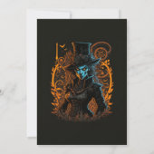 Carte d'invitation Halloween de porte hantée modif (Dos)