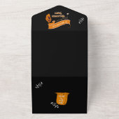 Carte d'invitation Halloween élégante avec RSVP (Dehors)