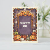 Carte d'invitation Halloween mignonne 2026 #7 (Debout devant)