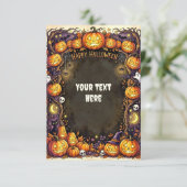 Carte d'invitation Halloween mignonne 2026 #8 (Debout devant)