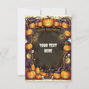 Carte d'invitation Halloween mignonne 2026 #8