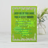 Carte d'invitation Halloween mince (Debout devant)