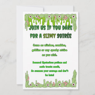 Carte d'invitation Halloween mince