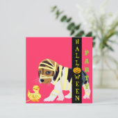 Carte d'invitation Halloween - Personnalisable (Debout devant)