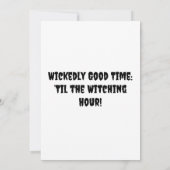 Carte d'invitation Halloween personnalisée (Dos)