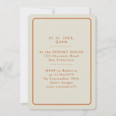 Carte d'invitation Halloween Skunk (Dos)