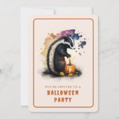 Carte d'invitation Halloween Skunk (Devant)