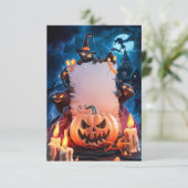 Carte d'invitation Halloween vide (Debout devant)