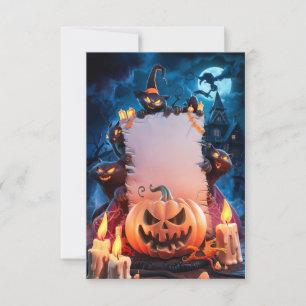 Carte d'invitation Halloween vide