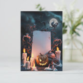 Carte d'invitation Halloween vide (Debout devant)