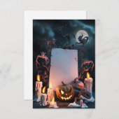 Carte d'invitation Halloween vide (Devant / Derrière)