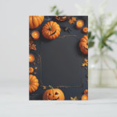 Carte d'invitation Halloween vide (Debout devant)