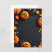 Carte d'invitation Halloween vide (Devant / Derrière)