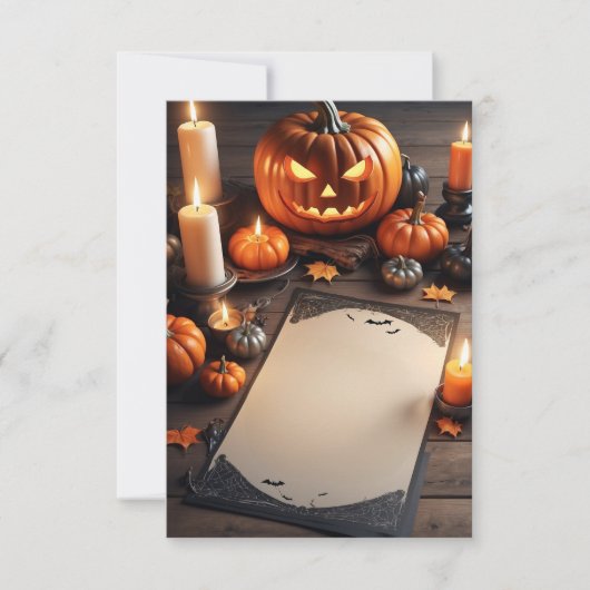 Carte d'invitation Halloween vide (Devant)