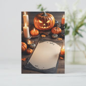 Carte d'invitation Halloween vide (Debout devant)