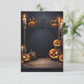 Carte d'invitation Halloween vide (Debout devant)
