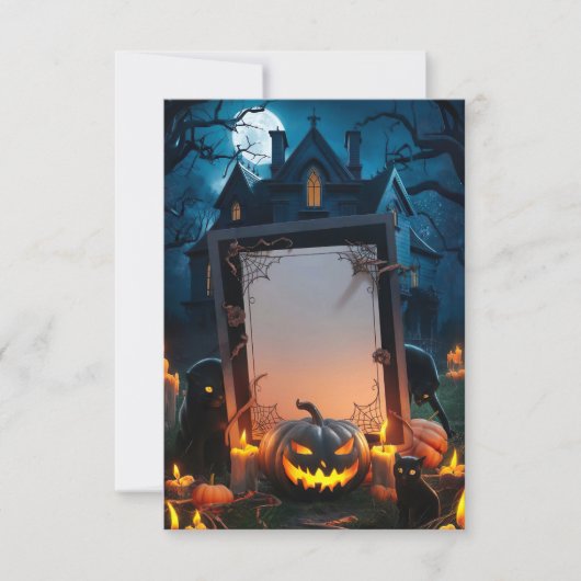 Carte d'invitation Halloween vide (Devant)