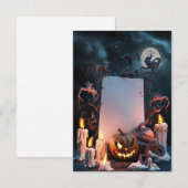 Carte d'invitation Halloween vierge (Devant / Derrière)