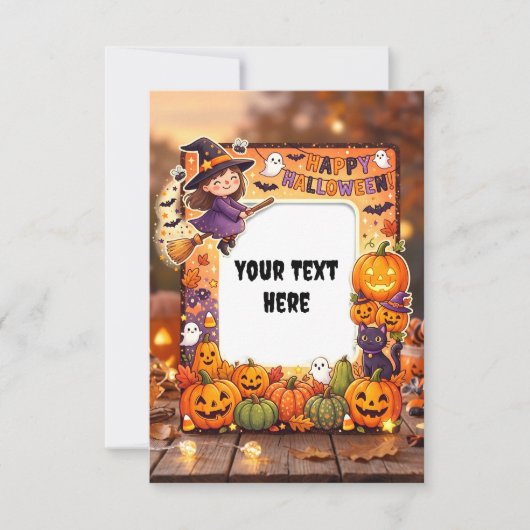Carte d'invitation Halloween vierge 2026 #3 (Devant)