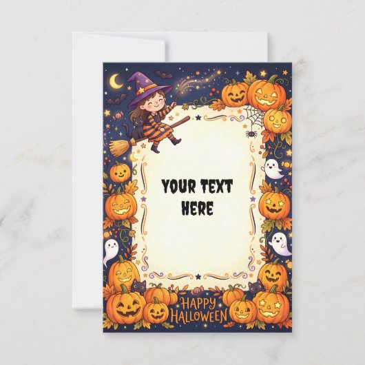 Carte d'invitation Halloween vierge 2026 #4 (Devant)