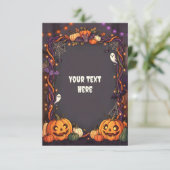 Carte d'invitation Halloween vierge 2026 #6 (Debout devant)
