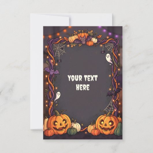 Carte d'invitation Halloween vierge 2026 #6 (Devant)
