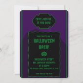 Carte d'invitation Halloween Witch (Dos)