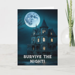 Carte d'invitation Haunted House Halloween
