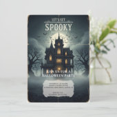 Carte d'invitation Haunted House Halloween - Éffra (Debout devant)