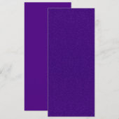 Carte d'invitation haute en deux tons violet – Per (Devant / Derrière)