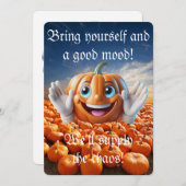 Carte d'invitation Helloween (Devant / Derrière)