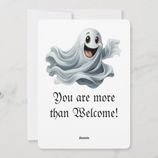 Carte d'invitation Helloween (Dos)