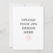 Carte d'invitation imprimée 5x7 (Devant)