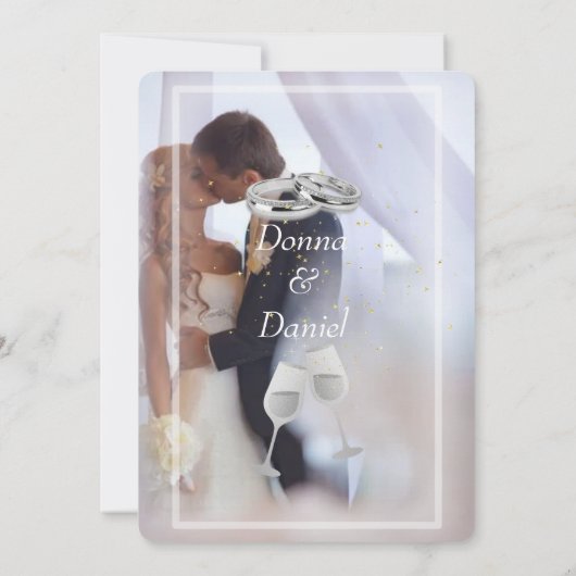 Carte d'invitation imprimée sur verre (Dos)