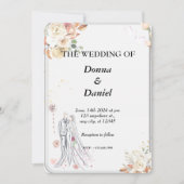 Carte d'invitation imprimée sur verre (Devant)