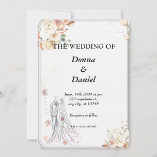 Carte d'invitation imprimée sur verre