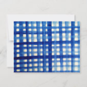 Carte d'invitation Indigo Blue Floral RSVP (Dos)