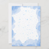 Carte d'invitation Instant Blue Aqeeqah Aqiqah (Dos)