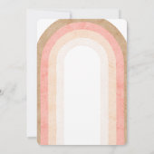 Carte d'invitation Instant Boho Rainbow Aqeeqah Aq (Dos)