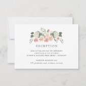 Carte d'invitation intérieure de réception florale (Devant)